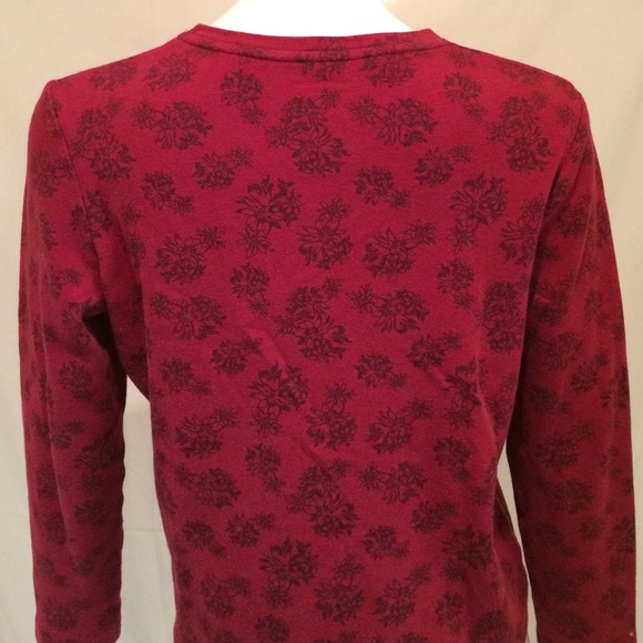 Croft & Barrow Long Sleeves Floral Print Shirt - Picture 3 of 4