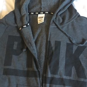 Gray VS Pink Zip Up Hoodie
