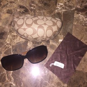 Coach Blair sunglasses brown with gold. Brand new!