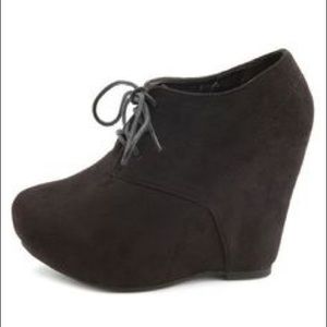 Size 8 Charlotte Russe wedge boots