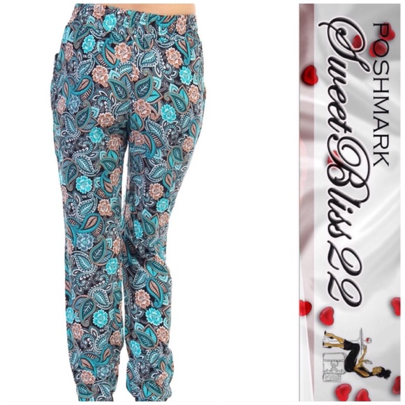 💖Teal Blue Joggers💖 - Picture 2 of 2