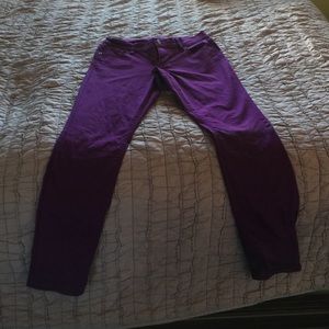 Purple jeans