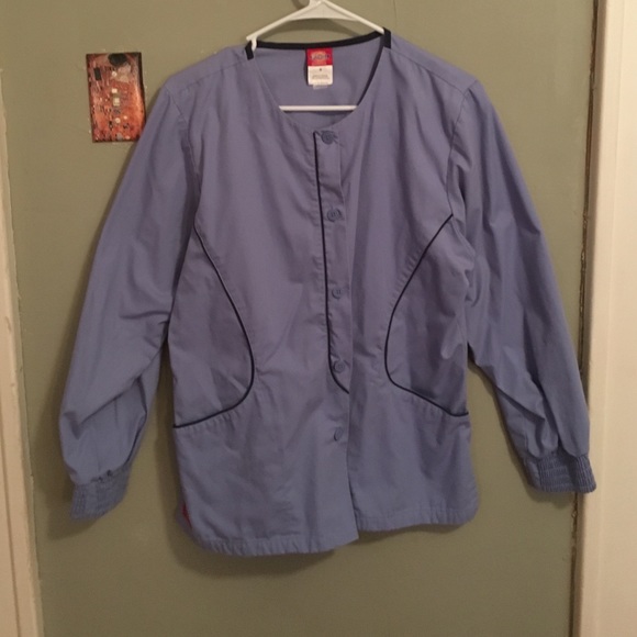Dickies light blue small Scrub Jacket