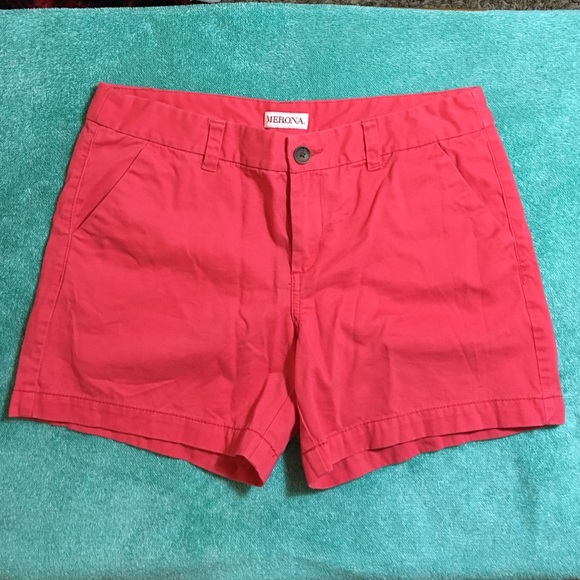 Pink/ salmon shorts