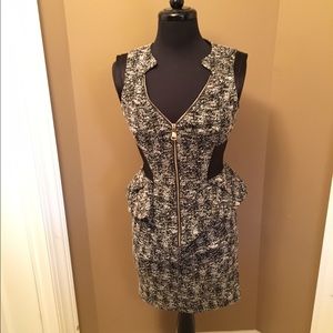 BeBe peplum dress. Size 6.