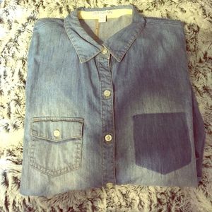 Jean button up