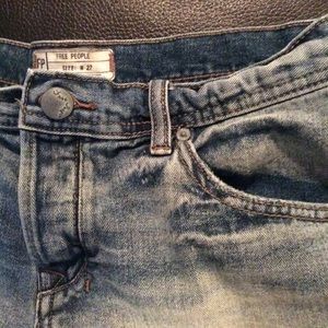 Denim cut off Shorts