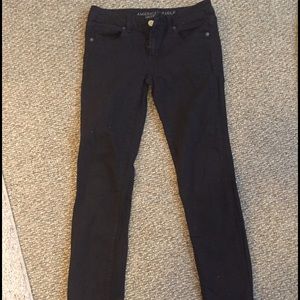 Black Skinny Super Stretch AE Jeans Regular Length