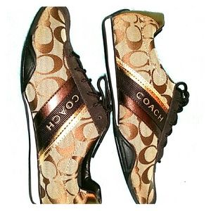 Brown coach shoes