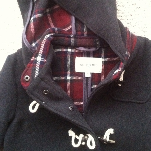 Hooded duffle coat
