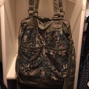 Camouflage cross body bag