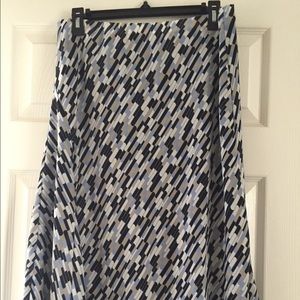 Blk, Blue, White and Beige Skirt by Worthington-14
