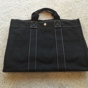 Used Hermes canvas bag- laptop bag