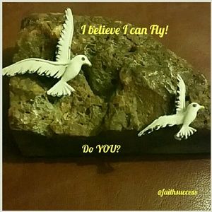 Gerrys Brooch Set w/sig. Believe you can...