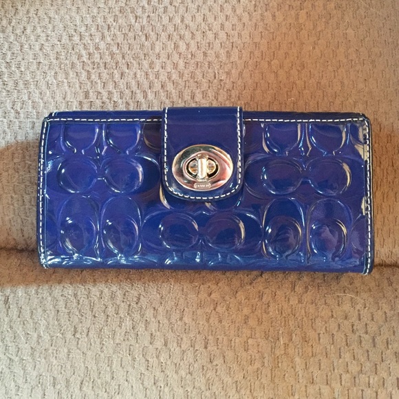 Authentic Blue Coach Wallet