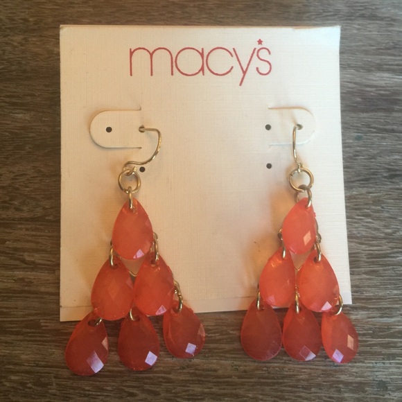 Macy's teardrop earrings