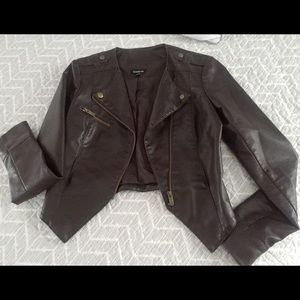 BEBE Faux Leather Moto Jacket!😘negotiable price