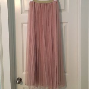 LC pink tulle skirt