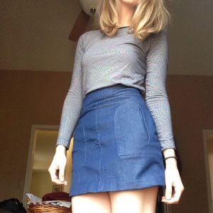 Zara denim skirt