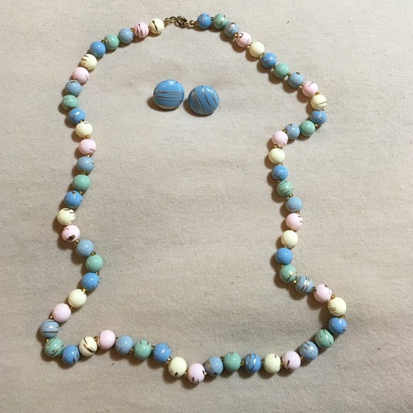Vintage Necklace/ Earrings set
