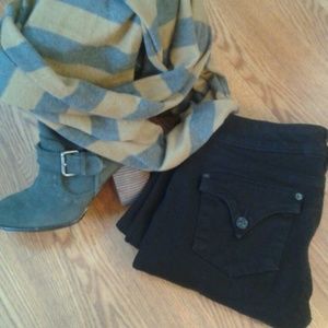 Hudson black skinnies