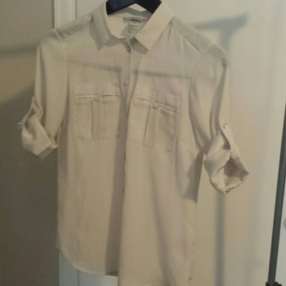 DONATED* Sheer Button-Up Blouse - Picture 4 of 4