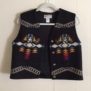 Pendleton Originals Southwestern Aztec Print Vest.