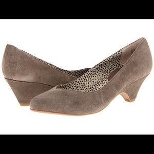 BC Shoes Winner's Circle Taupe Suede Kitten Heel