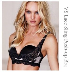 NWOT Lace Push-up Sling Bra