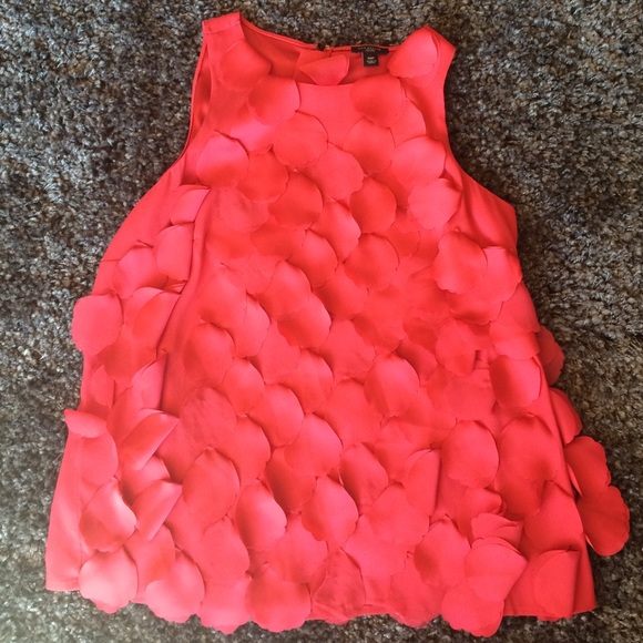 Ann Taylor sleeveless pink blouse.