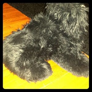 Faux Fur Black Boots