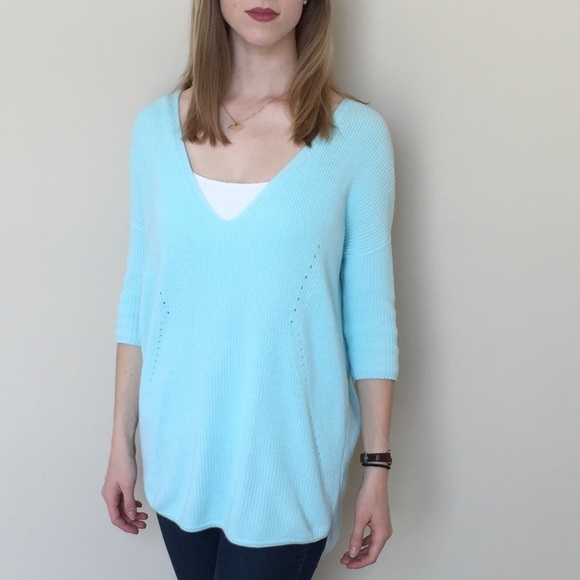 โSOLDโ Blue Mint Express Tunic Knit Sweater - Picture 2 of 4