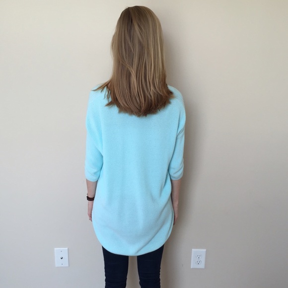 โSOLDโ Blue Mint Express Tunic Knit Sweater - Picture 4 of 4