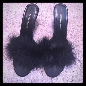 Feather Victoria's Secret slippers!