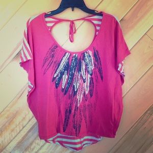 Pink Blouse with Design