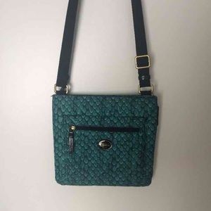 AUTHENTIC COACH BLUE CROSSBODY BAG