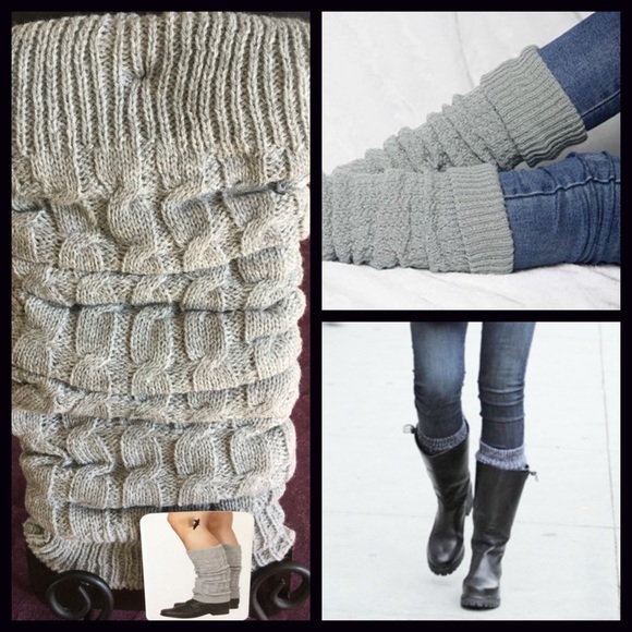 SOLD Chunky Leg Warmers Boot Covers - Picture 3 of 4