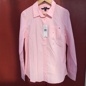 Tommy Hilfiger brand-new salmon colored blouse