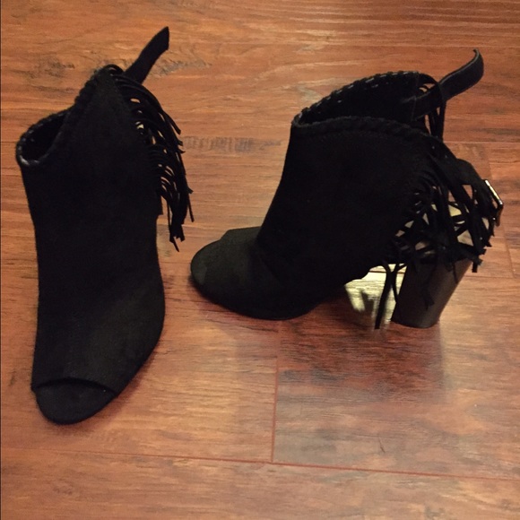 Fringe booties