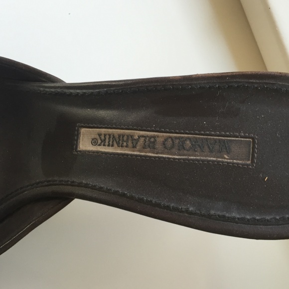 Manolo Blahnik kitten heel slides - Picture 3 of 4