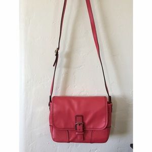 Pink Coach cross body purse