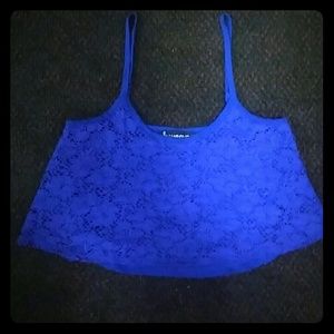 Blue Crop Top