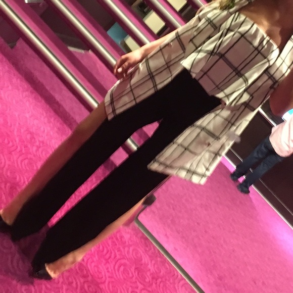 Crop shirt coat and pants