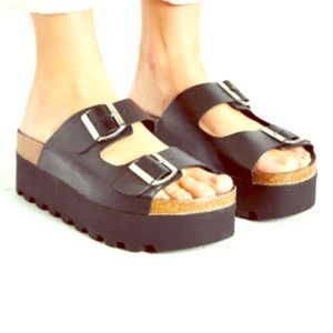Black Platform Sandals