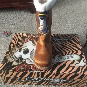 Brand new Ed hardy winter boots