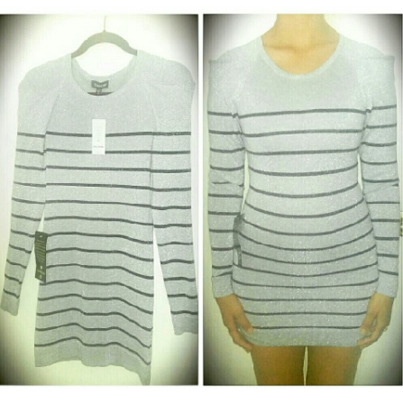 BEBE Lurex Stripe Dress