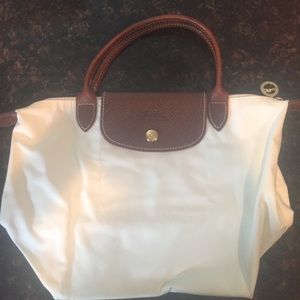 White Longchamp Handbag