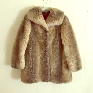 Beekman Place New York Faux Fur Coat.