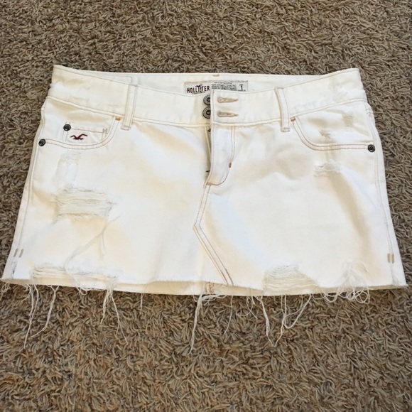 White Jean skirt