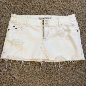 White Jean skirt